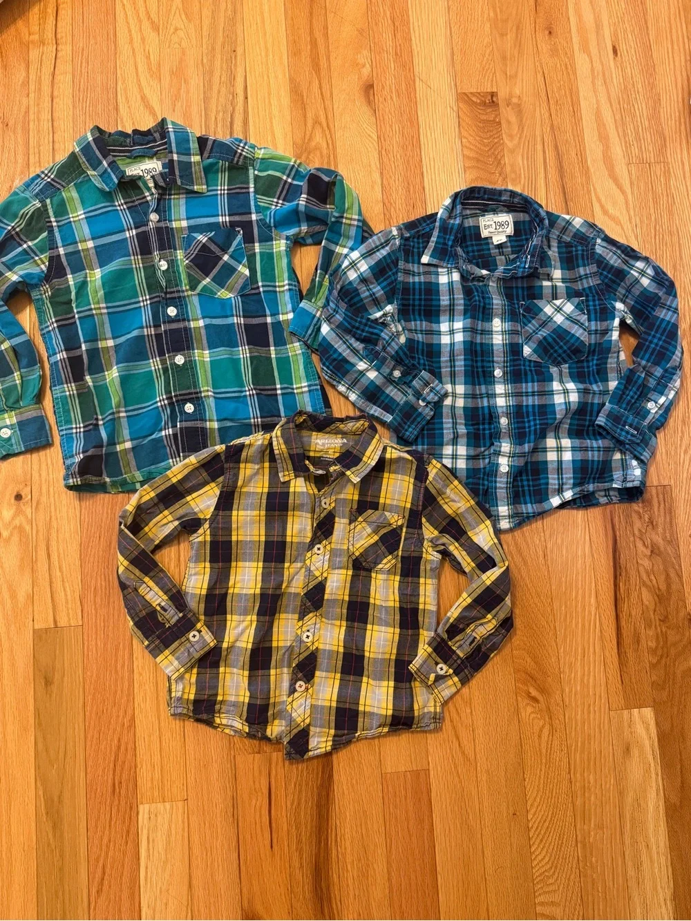 Kids 4t Plaid Button-Up Shirts